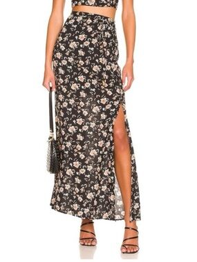 Free People Bijou Floral Print Maxi Skirt